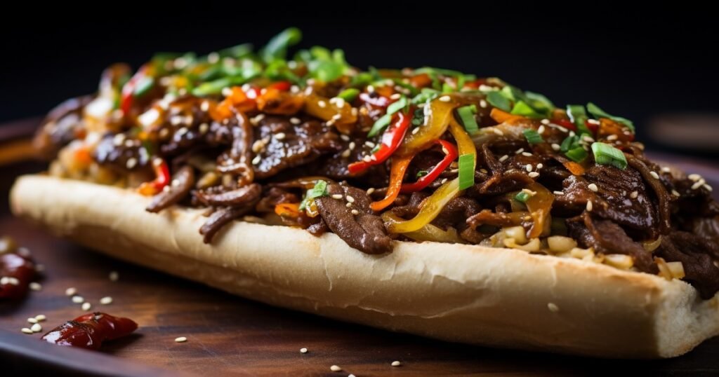 asian inspired philly cheesesteak