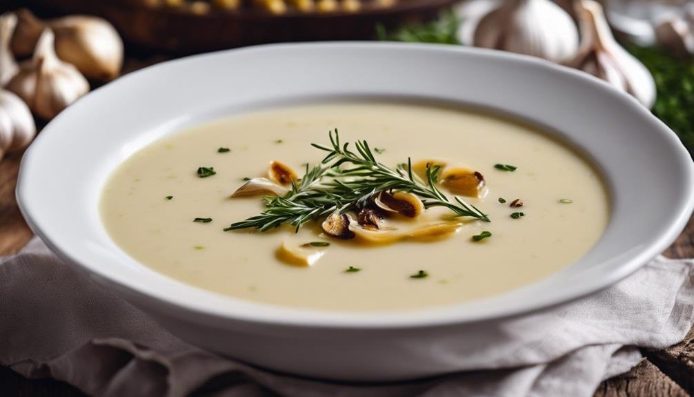 garlic soup reinvents elegance