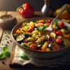 Oven-Roasted Ratatouille Pasta Dish Recipe