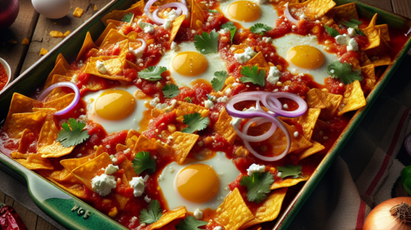 Sheet Pan Chilaquiles Rojos Recipe