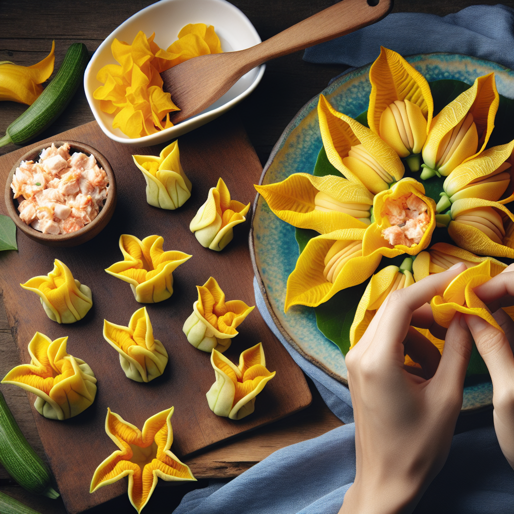 Replace Wonton Wrappers with Squash Blossoms in Your Crab Rangoon