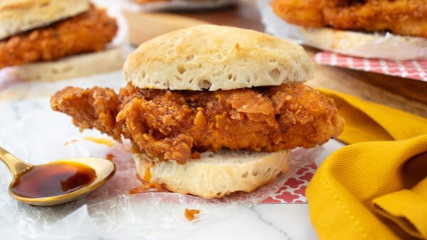 Recreate the Irresistible Flavor of Hardee’s Nashville Hot Chicken Biscuit at Home!