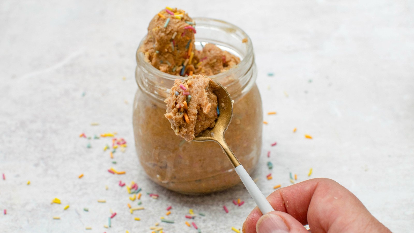 Indulge Guilt-Free: Irresistible Edible Birthday Cake Protein Cookie Dough Recipe!