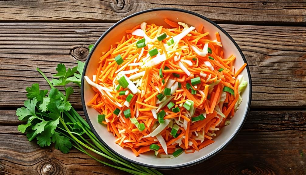 add grated carrot salad