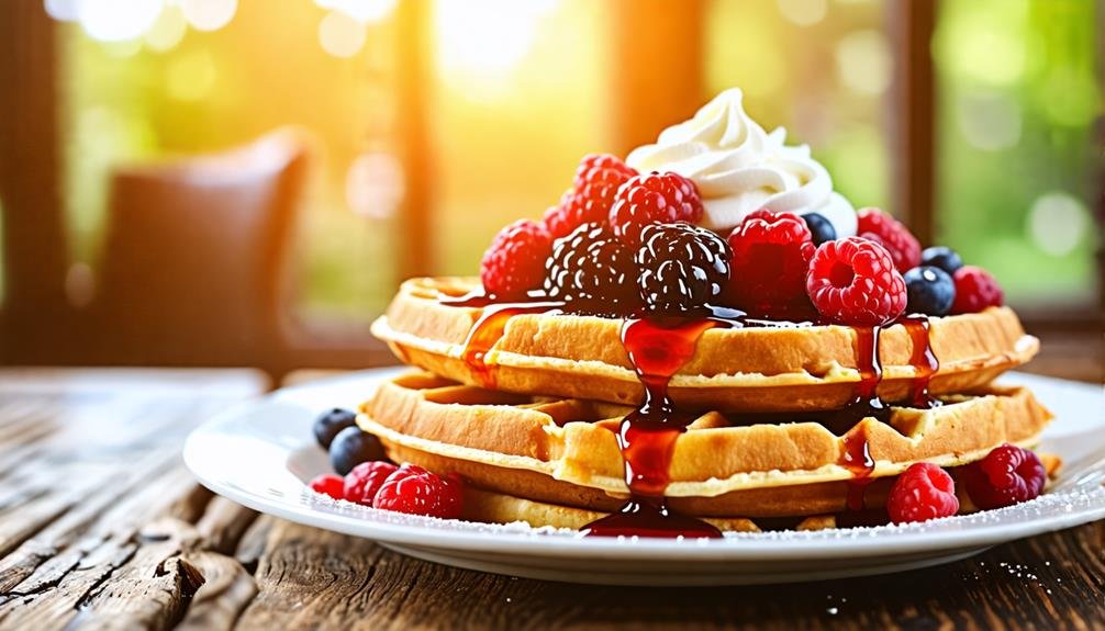 delicious keto breakfast waffles