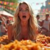 Paige Spiranac’s Shocking Moment at Nathan’s Hot Dog Eating Contest