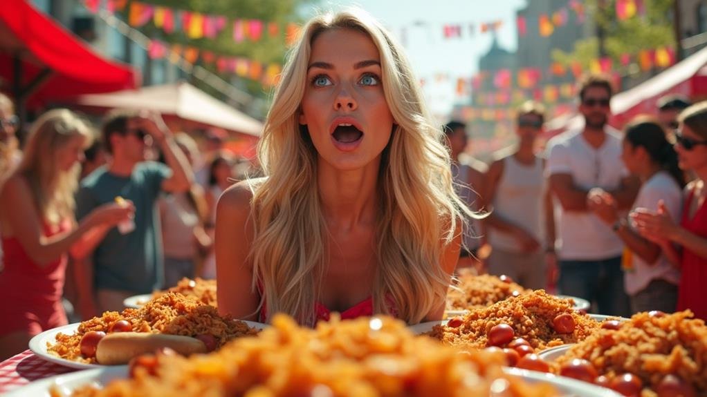 Paige Spiranac’s Shocking Moment at Nathan’s Hot Dog Eating Contest