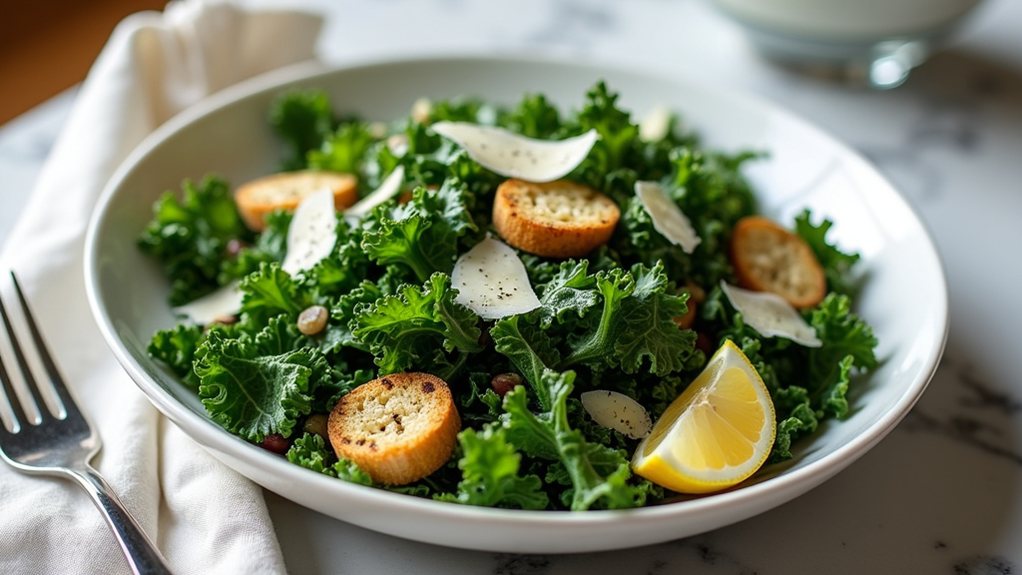 crave worthy kale caesar salad