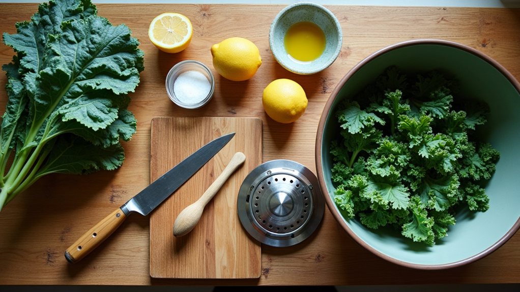 kale preparation step guide