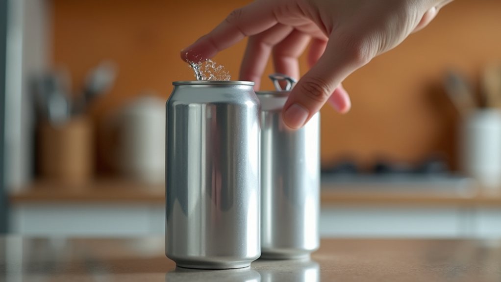 proper soda can opening