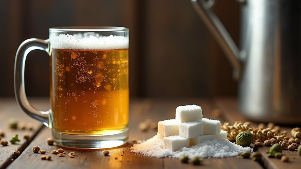 sugar content in beer